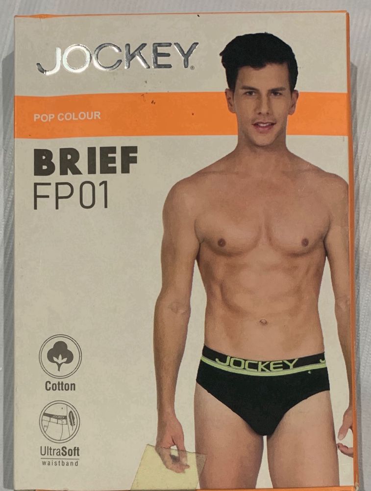 Jockey Men’s Brief – Size L 90-95 cm Black