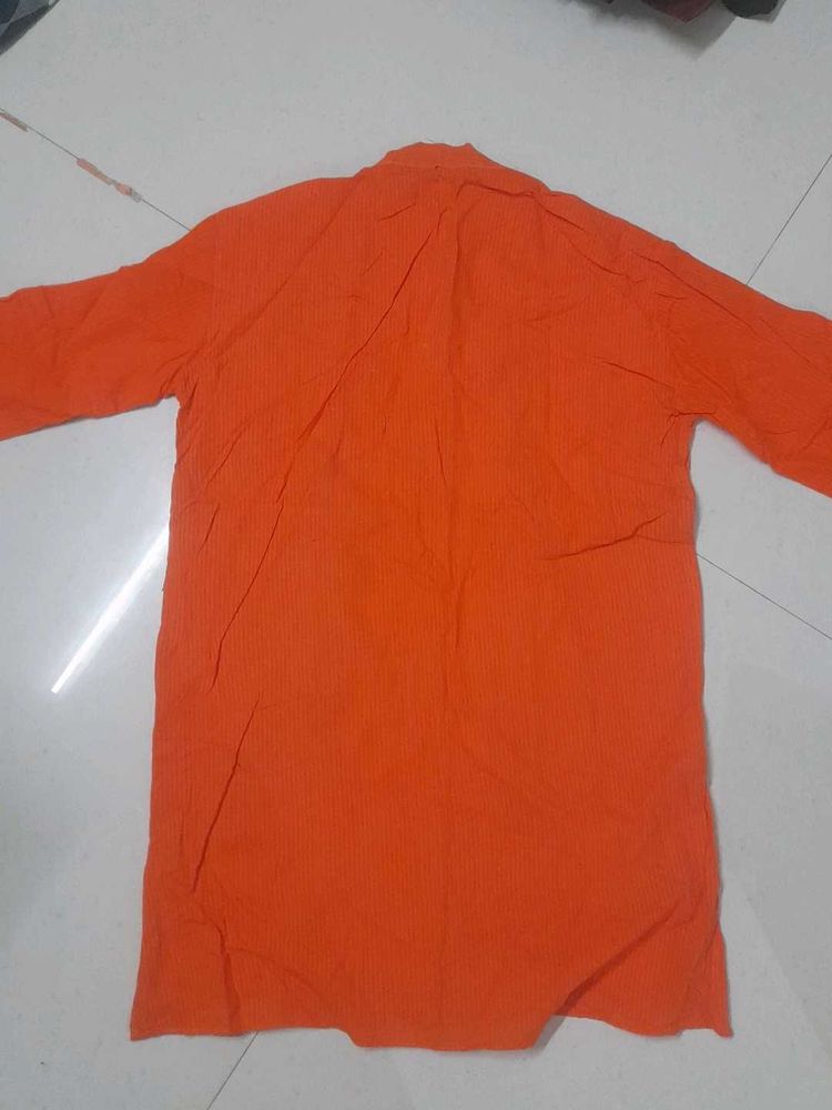 Orange Casual T-Shirt