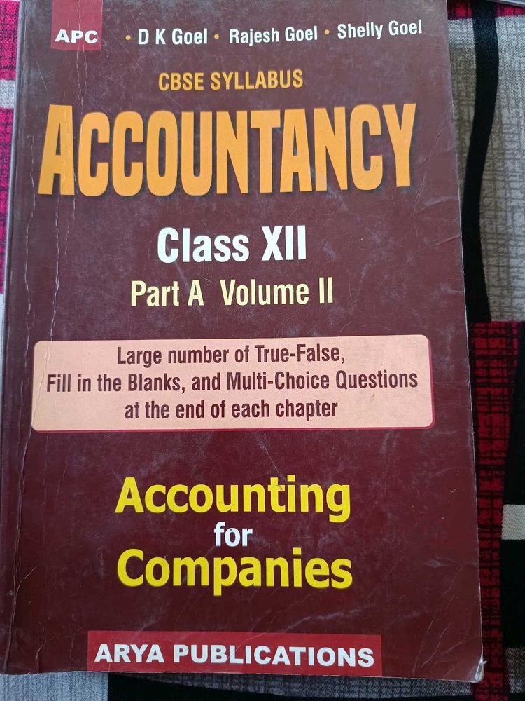 Accountancy Class XII - CBSE