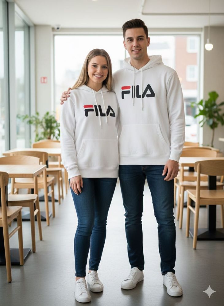 Fila White 2 Hoodies