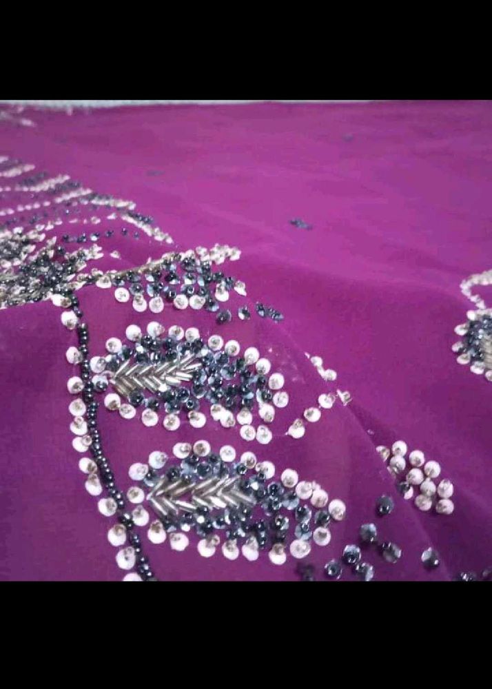 hand work saree...