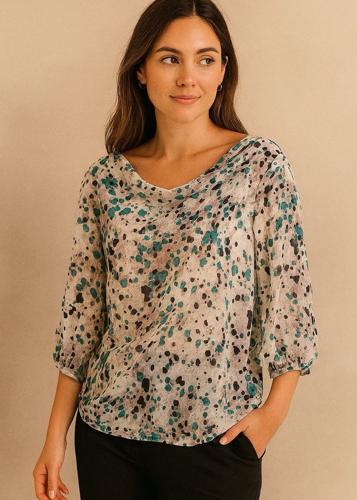 Abstract Print Blouse