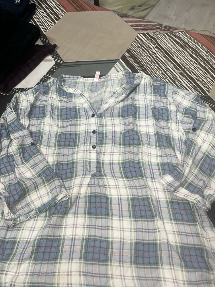 Plaid Flannel Top