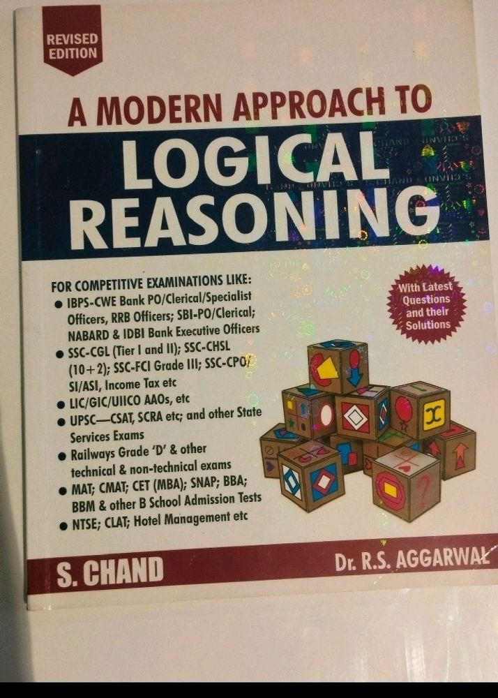 RS Aggarwal Logical Reasoning/ Cat book