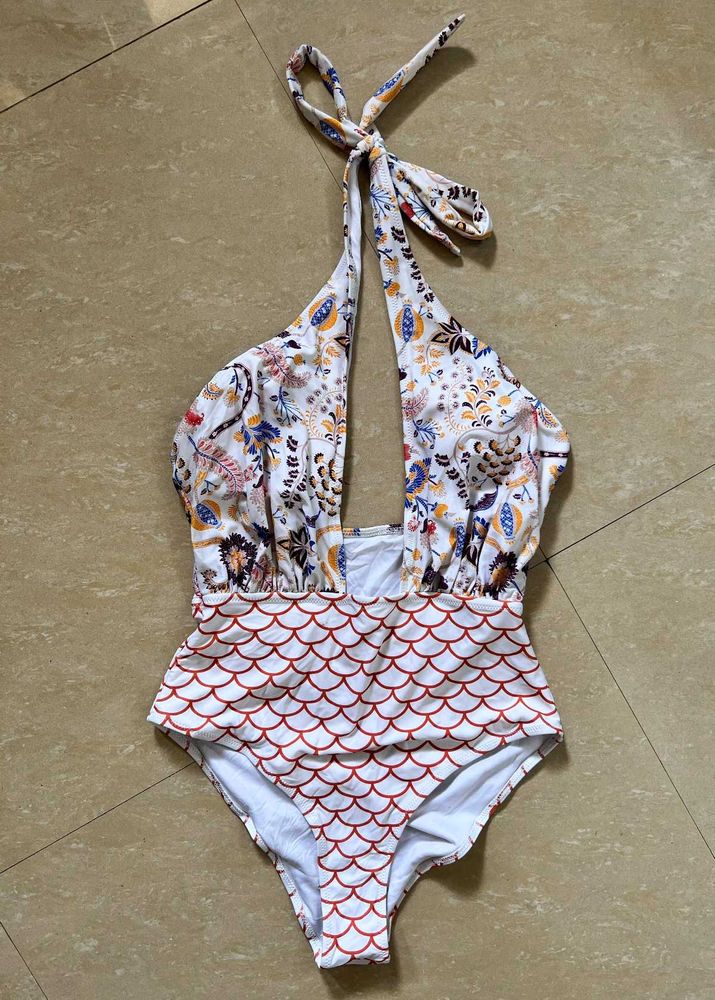 Cute Tie Up Swimwear Monokini Bodysuit