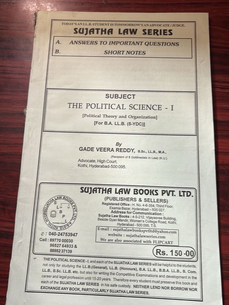 Political Science - I (LLB)