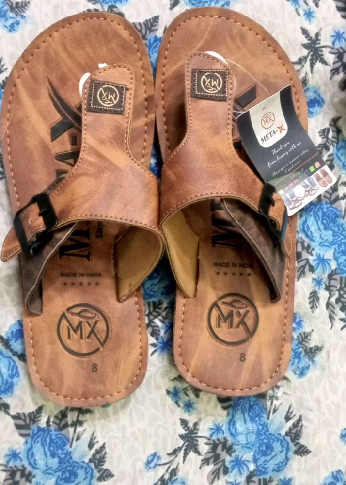 Men&#39;s Synthetic Leather Slippers