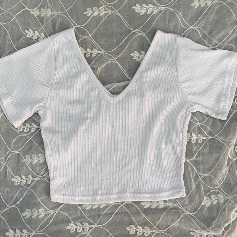 SSS White Crop Top