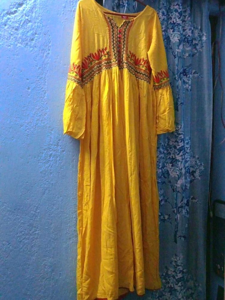 Embroidery Design Anarkali Kurti