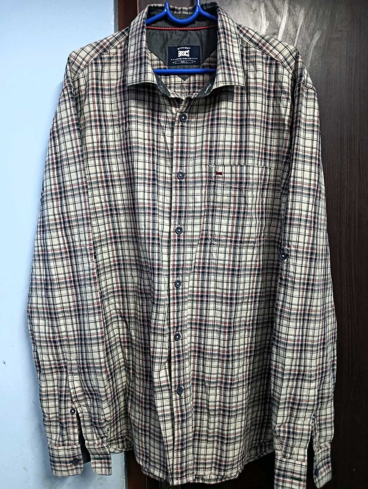 Basics Men's Plaid Button-Down Shirt