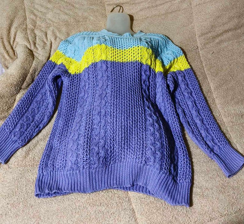Korean Colorblock Sweater