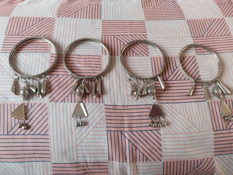 Silver Bangle Set