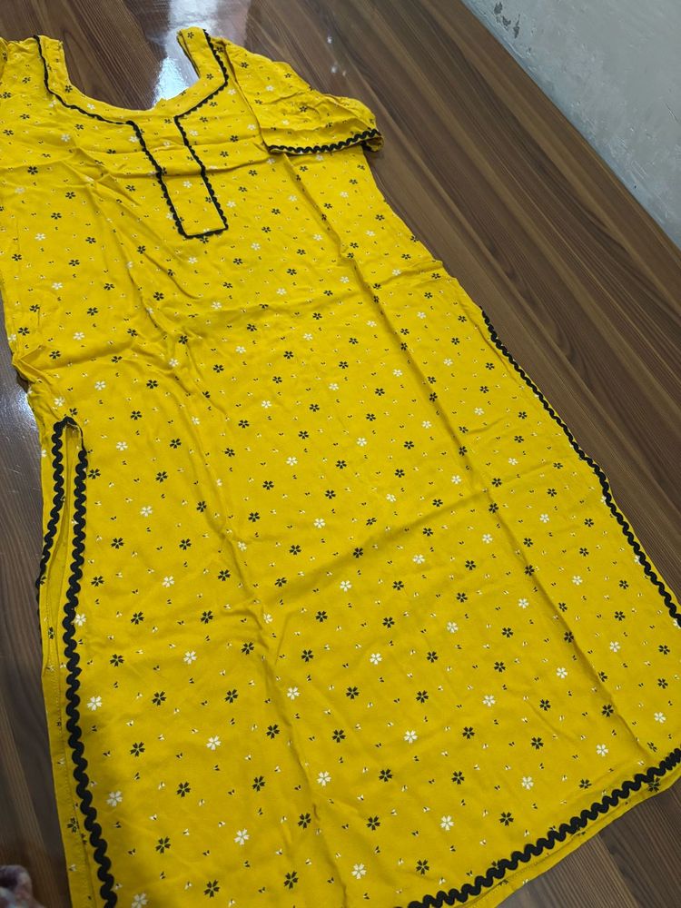 Mustard Yellow Kurta