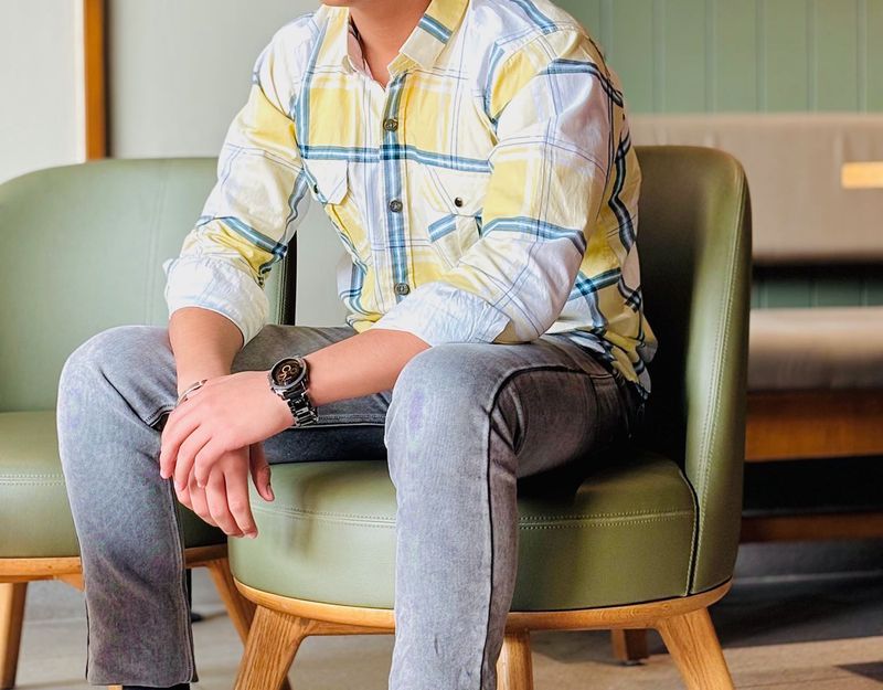 Yellow Plaid Shirt