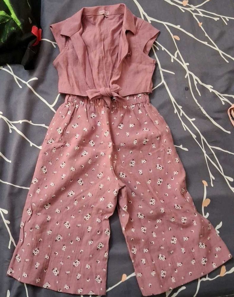 Pink Floral Two-Piece Set