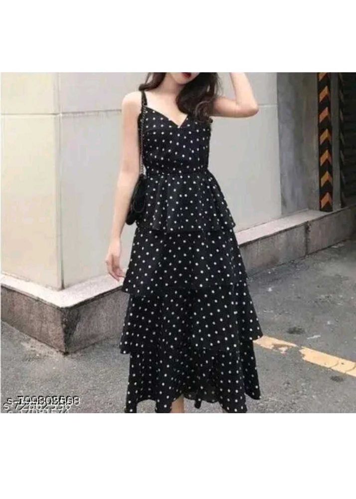 Balck Polka Dots Dress