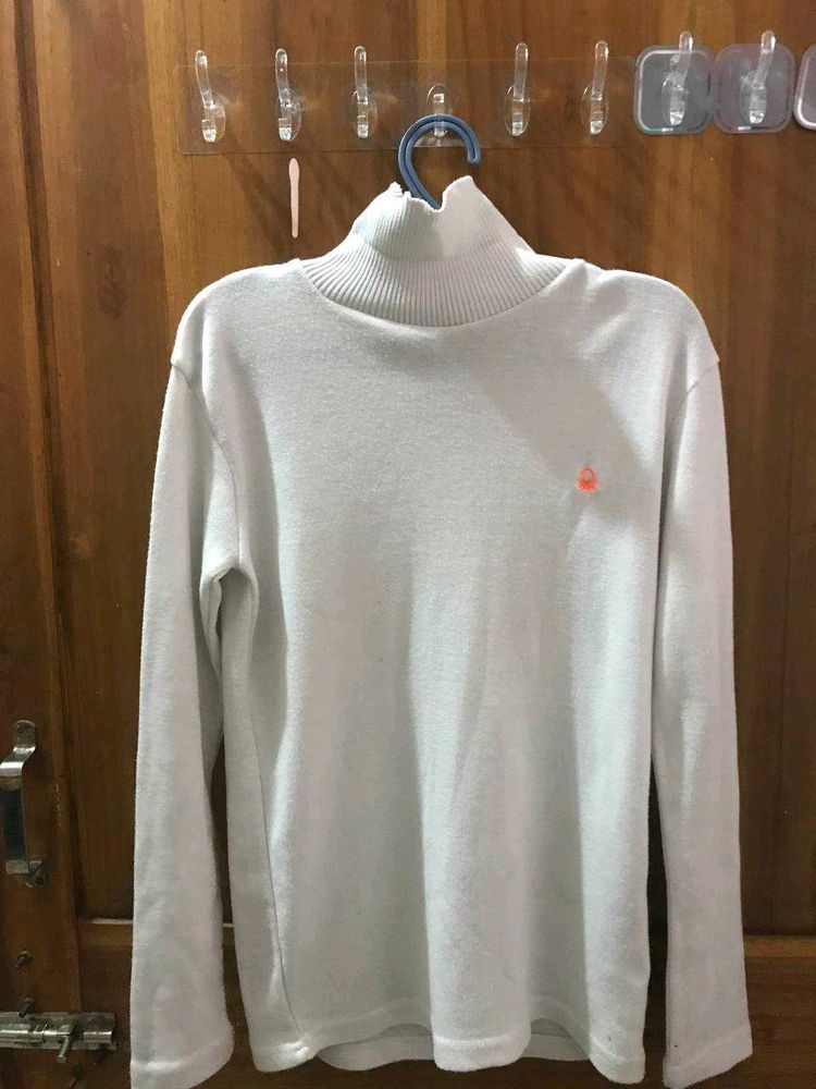 White Turtleneck Sweater