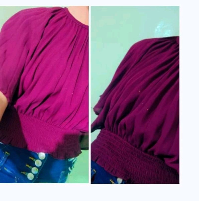 Wine Colour Top💜