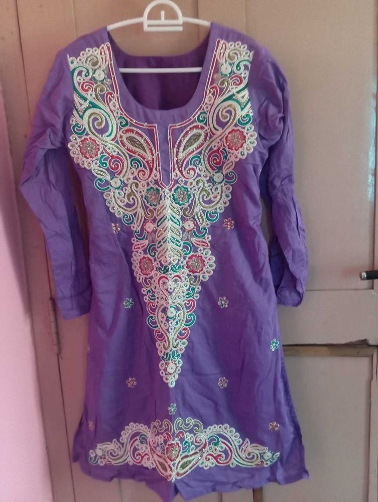 New Kurti Pant And Dupatta Set