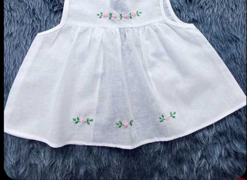 Floral Embroidered Baby Dress