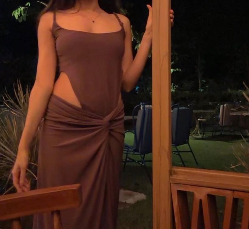 Brown Cutout Co Ord Set