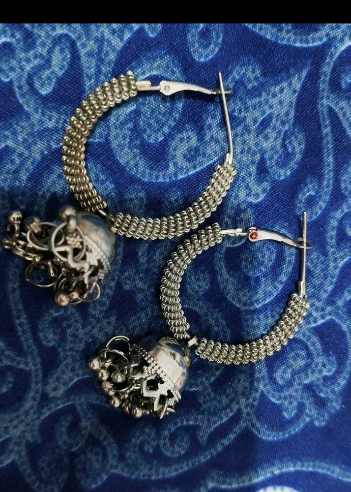 Hoop Jhumka Earrings