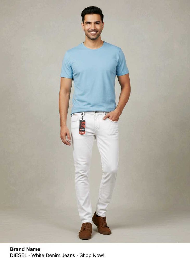 Diesel White Denim Jeans Size - 32 New