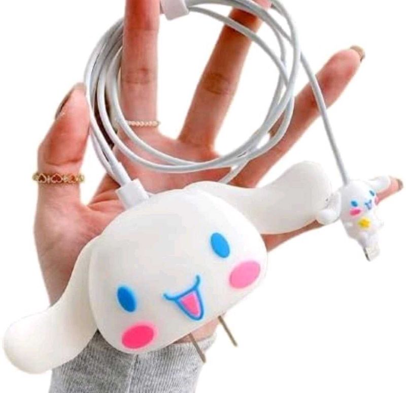 Cinnamoroll Apple Iphone Charger Silicon Case
