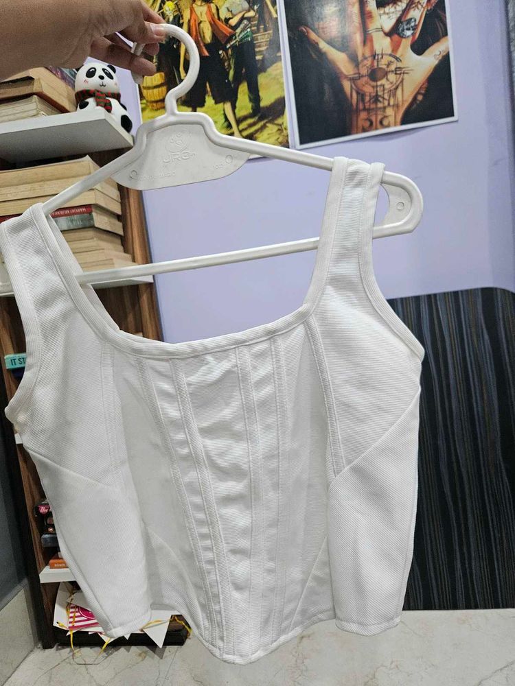 White Corset Top