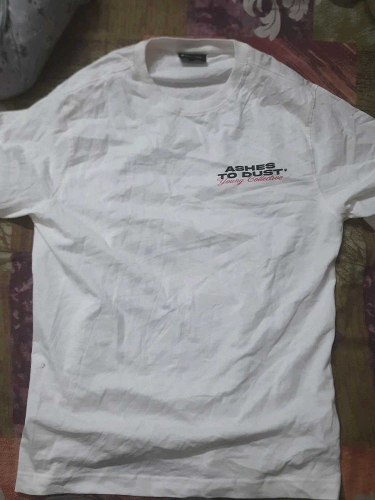 Ashes to Dust Oversized White T-Shirt