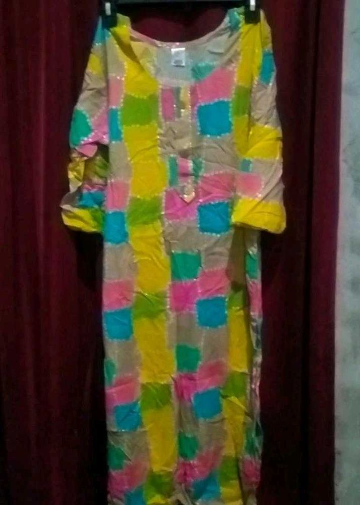Colorful Patchwork Kurti
