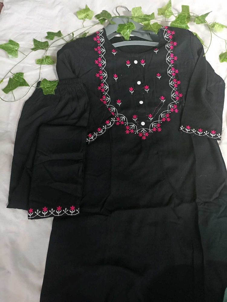 Black Kurta Set