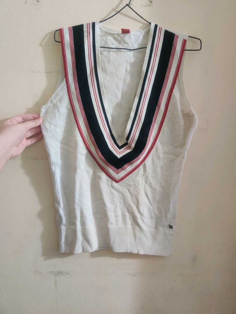White Sweater Vest