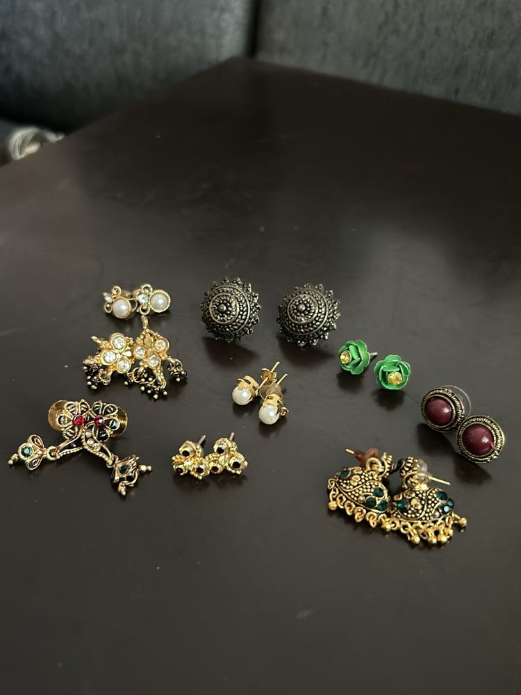 12 Pairs Of Beautiful Earrings