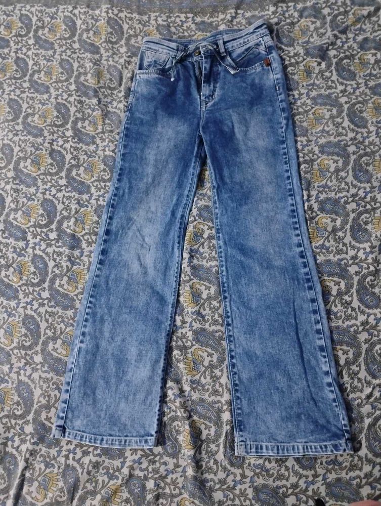 Blue Denim Bootcut Jeans for Girls