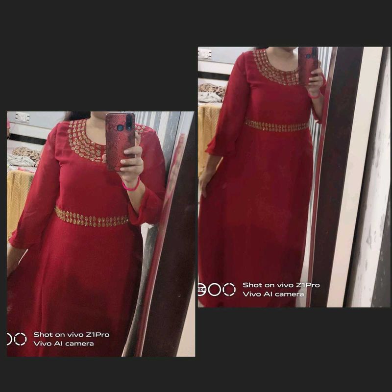 Elegant Red Gown