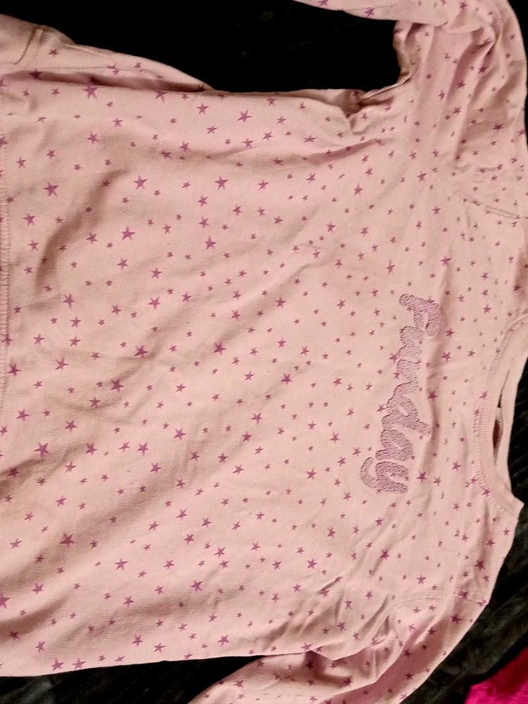 Cute Girls&#39; Long Sleeve Top