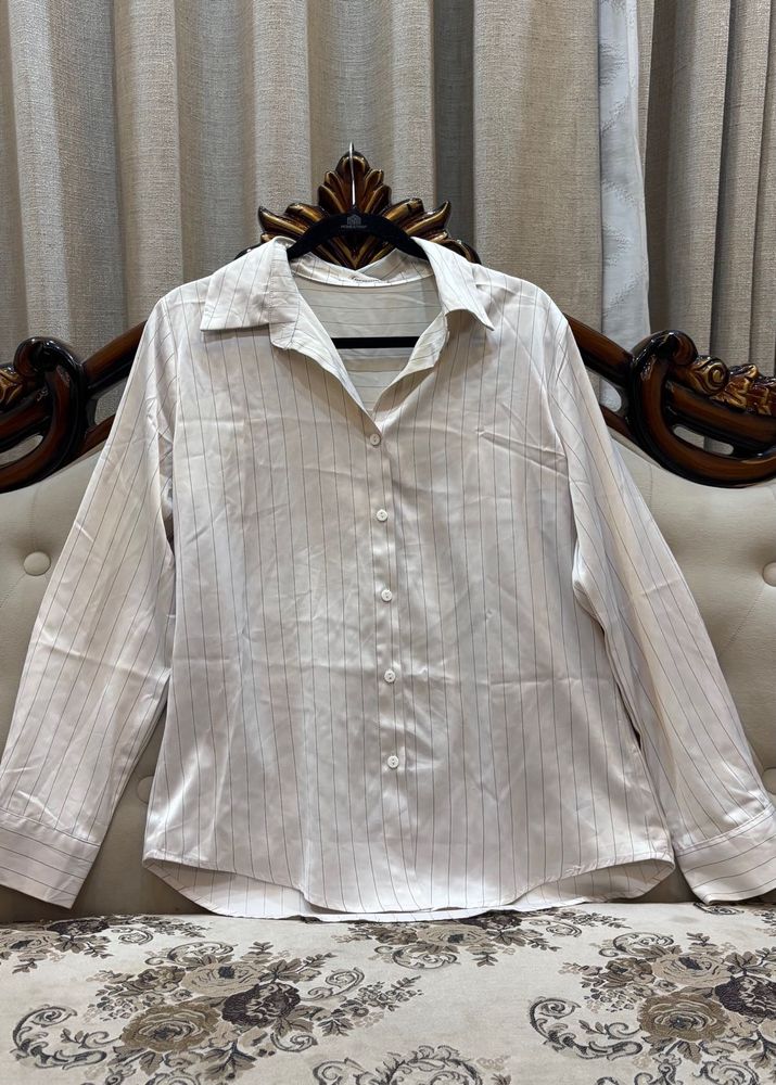 Striped Button-Down Shirt