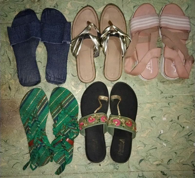 Combo Of 5 Footwears