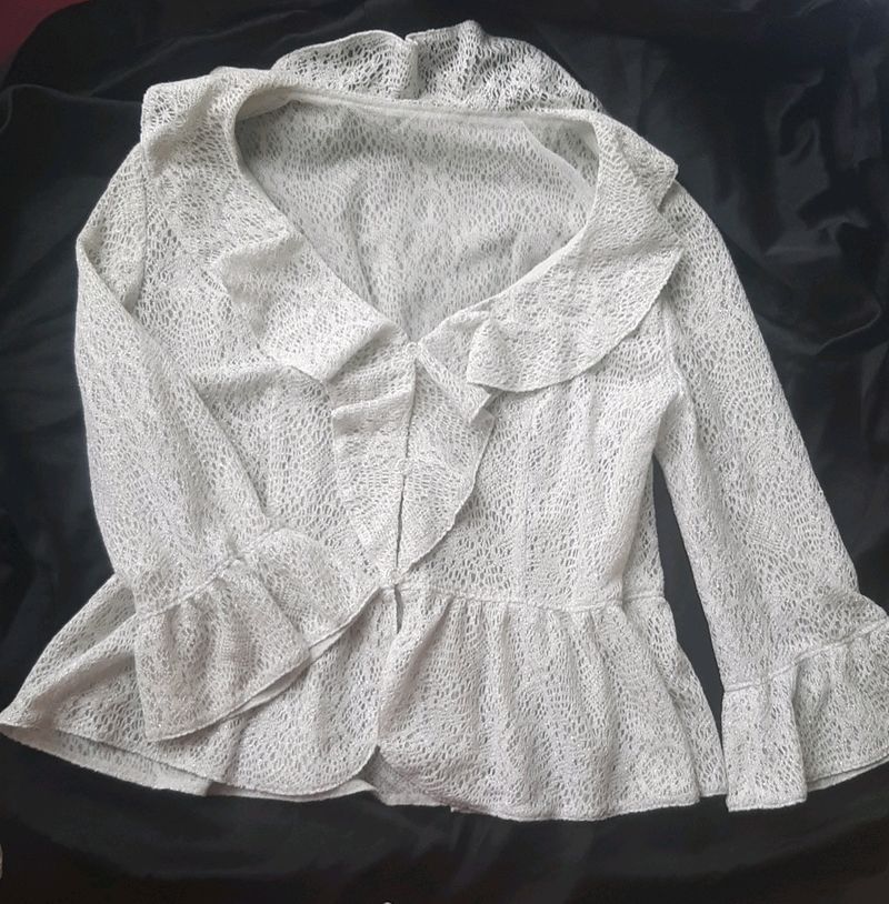 Price Drop! Vintage Peplum Lace Top