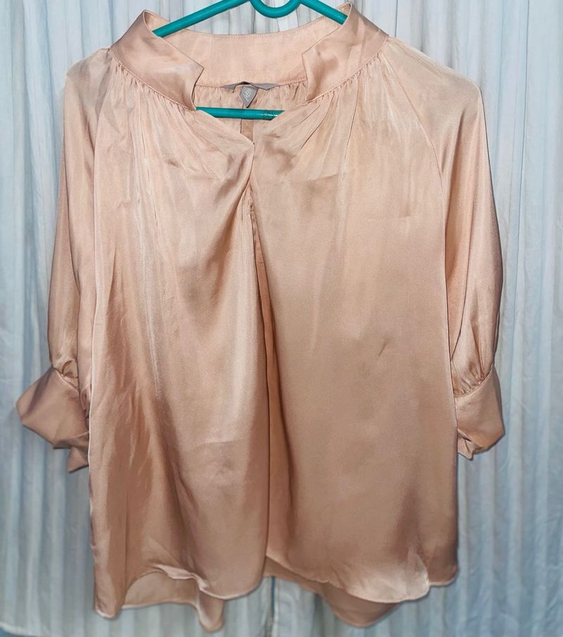H&amp;m pink blouse