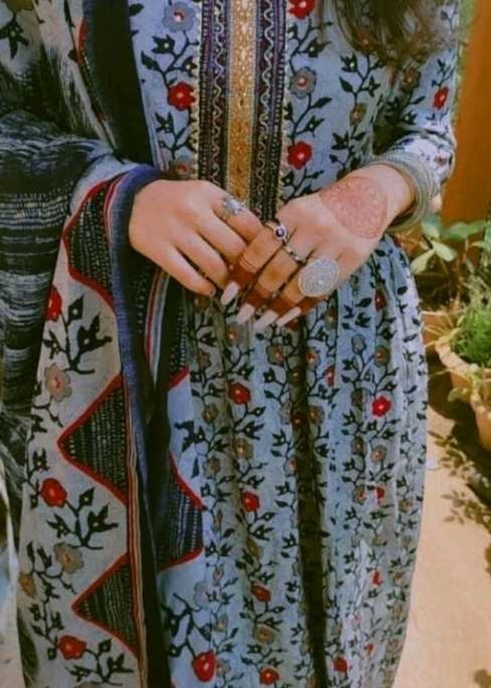 Floral Print Kurti with Dupatta (Set)