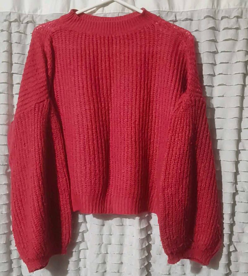 Rose Pink Knit Sweater