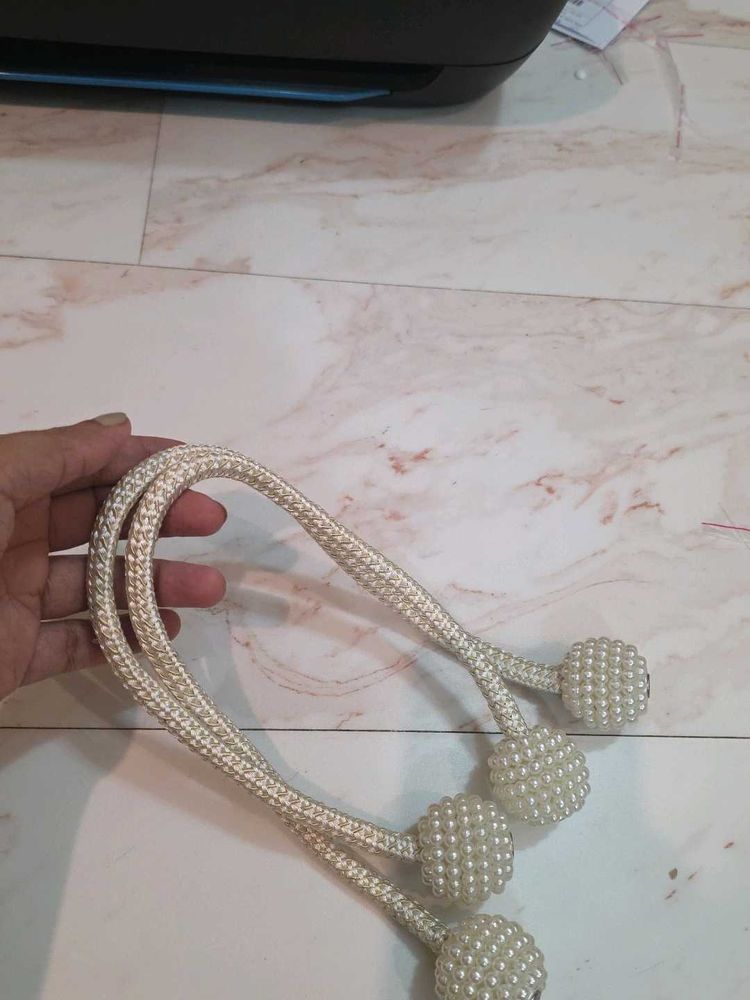 Pearl Curtain Tiebacks (Set of 2)