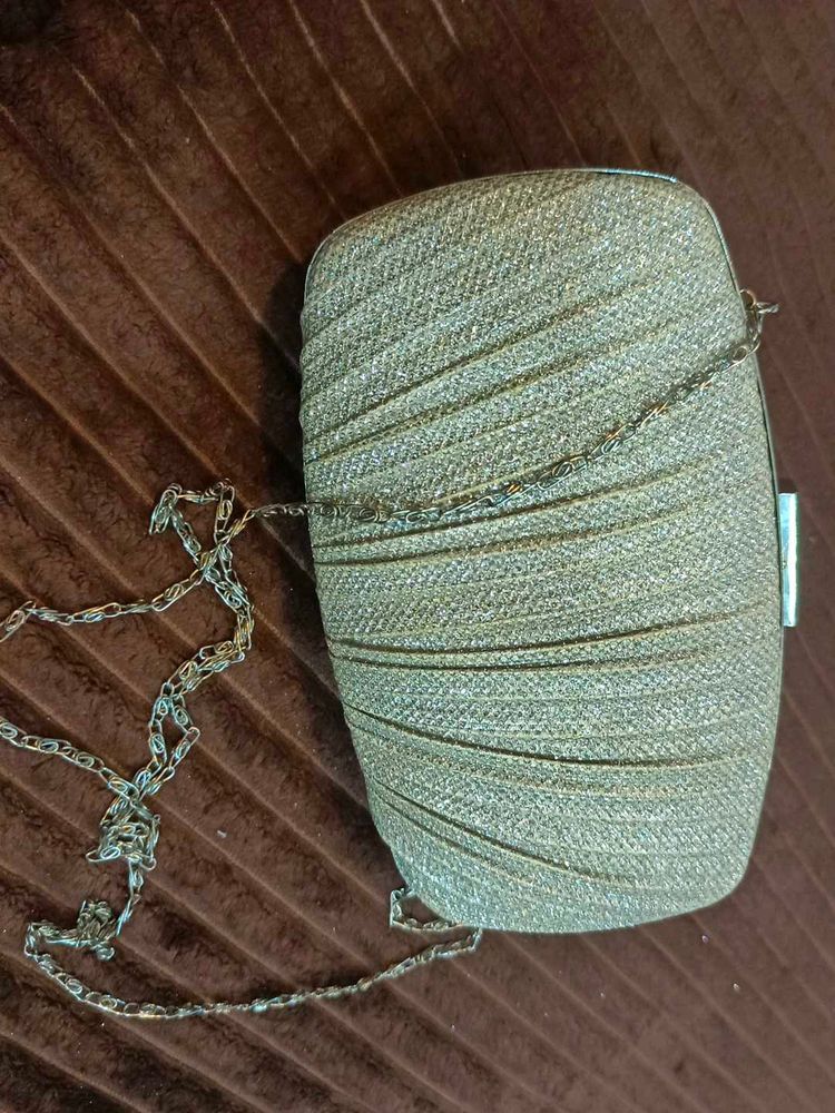 Elegant Silver Clutch