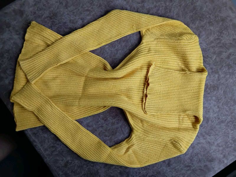 Yellow Turtle Neck For Women 💛