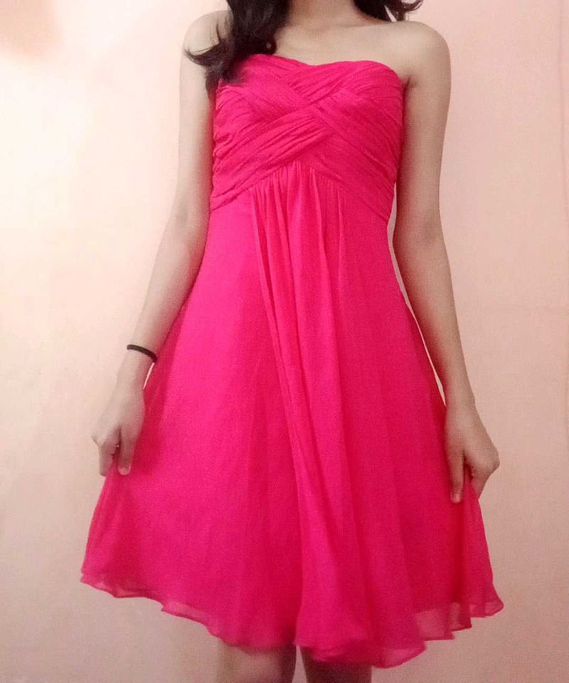 Pink Strapless Dress