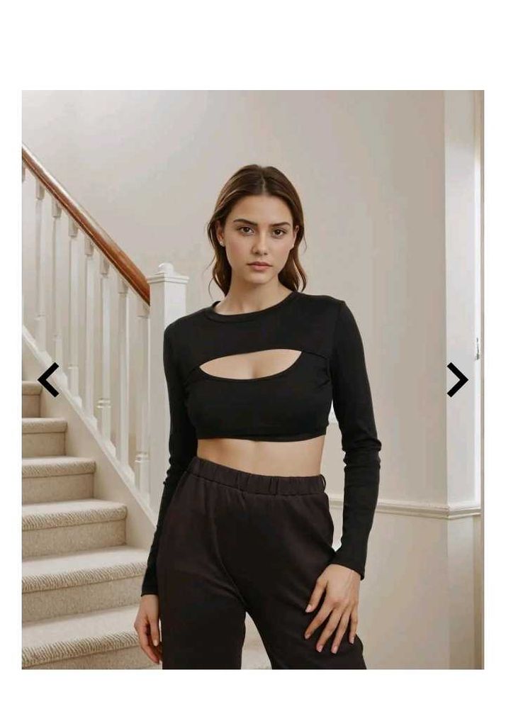 Shein Black Long Sleeve Top