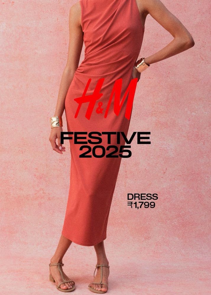 H&amp;M Gathered Bodycon Dress