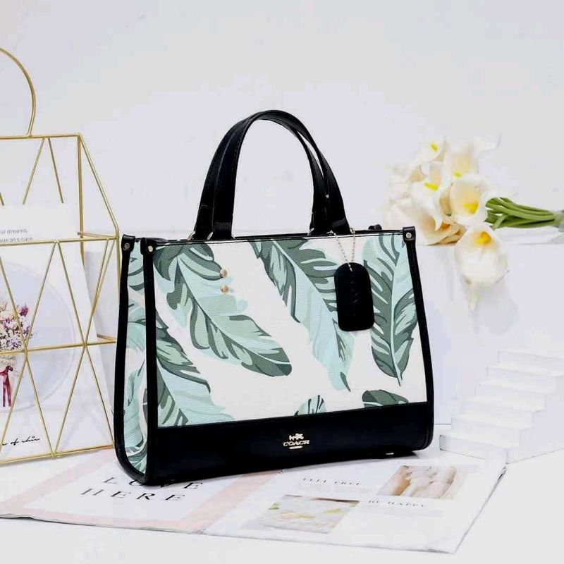 Coach Floral Print Handbag